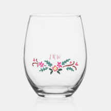 Rustiska Blommigtar med Initialer