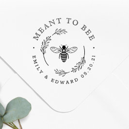 Rustiska botaniska andedräkt för Be Wedding Favor Stämpel