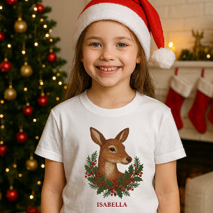 Rustiska broderier Hjort & Helgdag christmas T Shirt