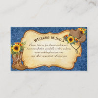 Rustiska cowboystövlar och hatt solblommor denim