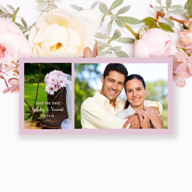 Rustiska Daisy CowboyBoots Bröllop spara datum Datumet (Skapare uppladdad)