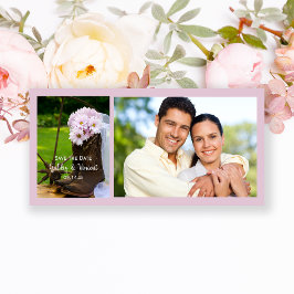 Rustiska Daisy CowboyBoots Bröllop spara datum Spara Datumet