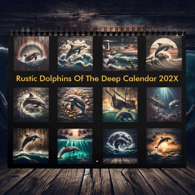 Rustiska delfiner från djupet av 2025 kalender (Skapare uppladdad)