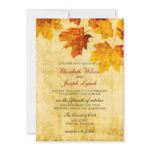 Rustiska erbjudandekort för fallbröllop