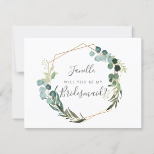 Rustiska eukalyptus ska vara min DIY Bridesmaid Inbjudningar