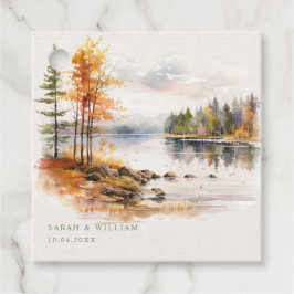 Rustiska fallets natur-bröllopets favoritMärkre Gåvor Etiketter