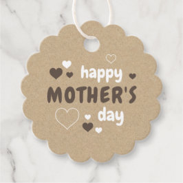 Rustiska hantverksfartyget mors dag C1107 Gåvor Etiketter