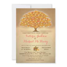 Rustiska hösten Bröllop med skinklet ljus