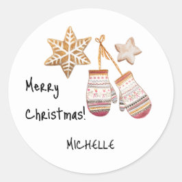 Rustiska illustrationer av Land i färgen Cute Wate Runt Klistermärke