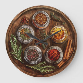 Rustiska jordbrukshuset Stil Wall Clock Stor Klocka