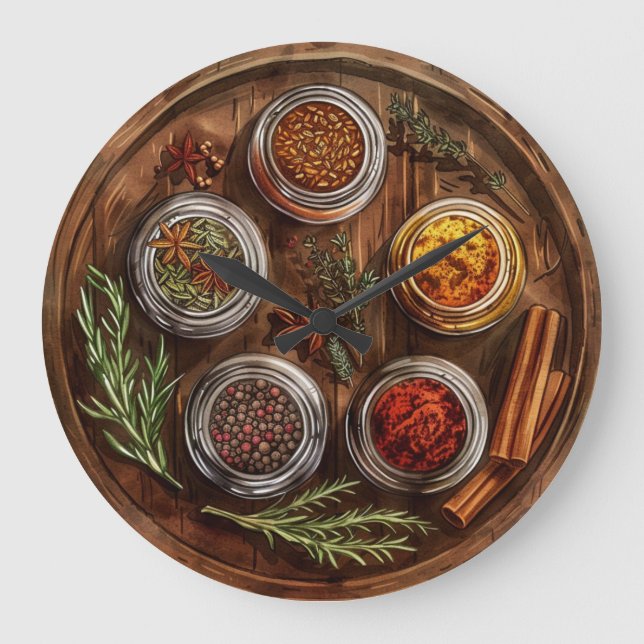 Rustiska jordbrukshuset Stil Wall Clock Stor Klocka (Framsida)