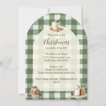 Rustiska julgåvor Mugg Grönt Gingham Arch