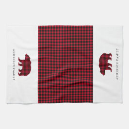 Rustiska julklappsfamiljen Namn Kökshandduk