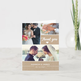 Rustiska Kraft| Foto från Bröllop Tack Kort