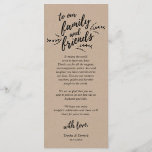 Rustiska Kraft Vines, tack för att du fick ett tac Program