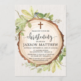 Rustiska kronor för träfällning inbjudningar