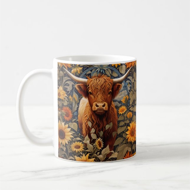 Rustiska landsidesolrosor kaffemugg (Vänster)