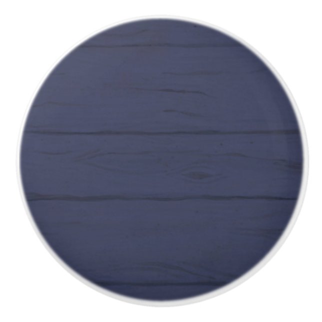 Rustiska lantbrukare Modern Blue Barn Wood Knopp (Framsidan)