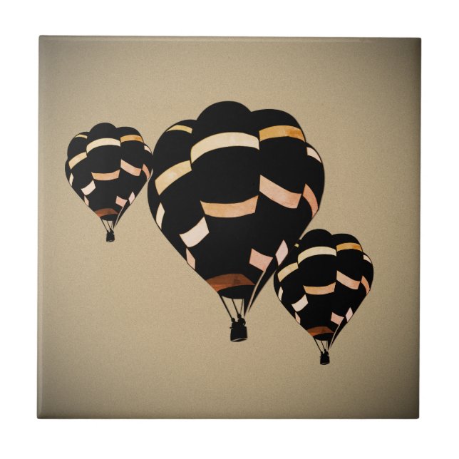 Rustiska Luftballonger Kakelplatta (Framsidan)