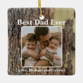 Rustiska naturreservat i träd barkskogen träd julgransprydnad keramik