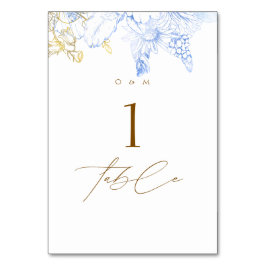 Rustiska och elegant Blommigtarna Ro Guld Bröllop Bordsnummer