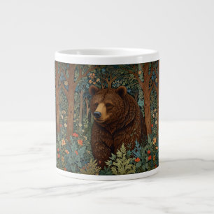 Rustiska retro-brunbjörn jumbo mugg
