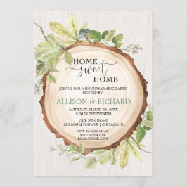 Rustiska skogsområden, växthuseffekt party inbjudningar