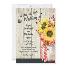 Rustiska solblommor på trä på ena Bröllop