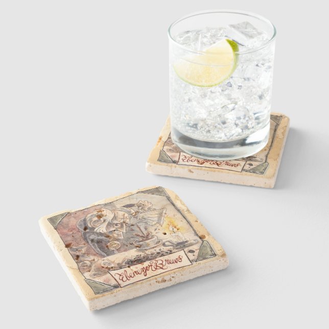 Rustiska stenben, brytning Underlägg (Sidan)