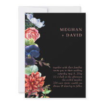 Rustiska vattenfärgsblommor Blommigt Bröllop