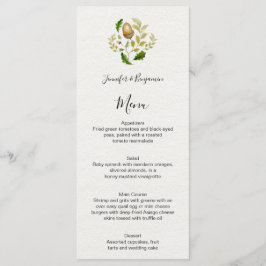 Rustiska vattenfärgsekar och Löv| Meny