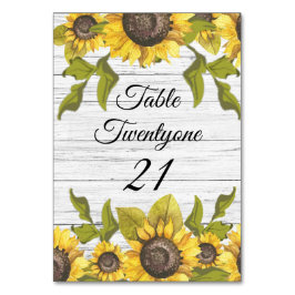 Rustiska vittrenssolrosor bordsnummer