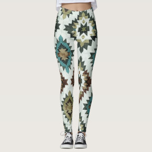 Rustiska Westerna baljväxter Leggings