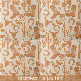 Rustiska Westerna jorden Tone Land CowboyBoots Kakelplatta