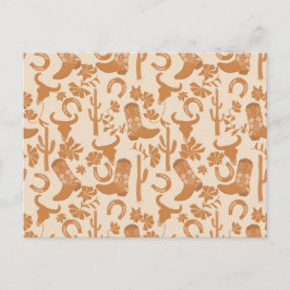 Rustiska Westerna jorden Tone Land CowboyBoots Vykort