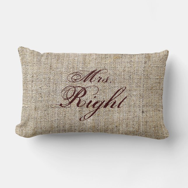 Rustiska Westerna Land Burlap Solros Bröllop Lumbarkudde (Framsida)