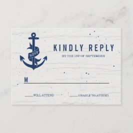 Rustiskt ankarkort/Bröllop OSA