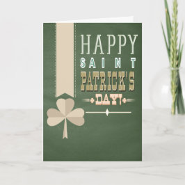 Rustiskt banderoll-St patrick's day Kort