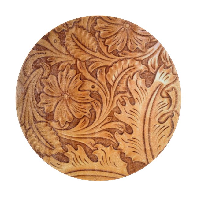 Rustiskt brunt cowboy mode westernare läder (Framsidan)