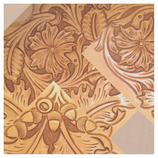 Rustiskt brunt westernt land-verktygsläder tyg (Närbild)