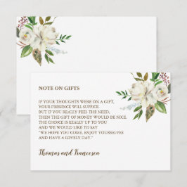 Rustiskt elegance Wishing-brunnskort Inbjudningar