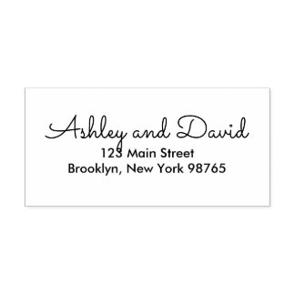 Rustiskt Elegant Returadress frimärke Stämpel