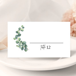 Rustiskt Eucalyptus Bröllop-monteringskort Kort