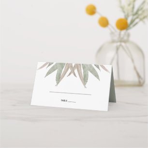 Rustiskt Eucalyptus Löv Bröllop-platskort Placeringskort