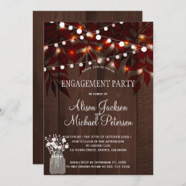 Rustiskt fall från förlovningsfest av Twinkle ljus Inbjudningar