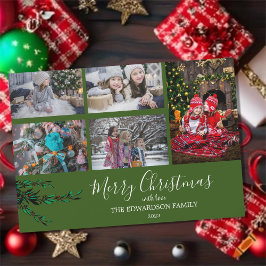 Rustiskt familjereserv Julmagnetkort