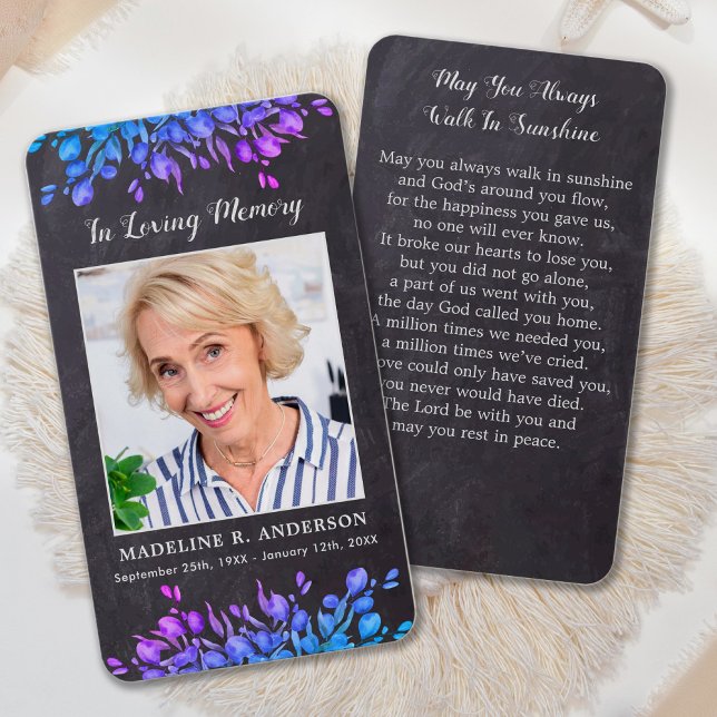 Rustiskt foliage-minoriskt fotoportskort visitkort (Skapare uppladdad)