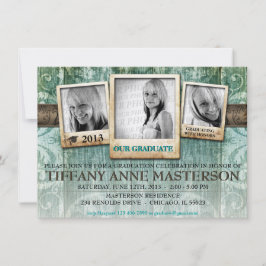 Rustiskt fotoutsägning Studenten i Inbjudan