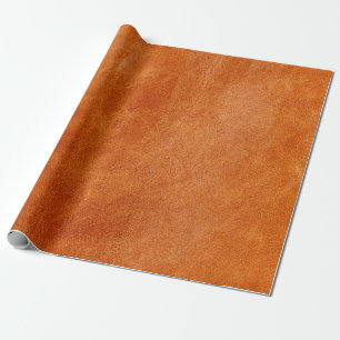 Rustiskt gingerslätt naturligt läder presentpapper
