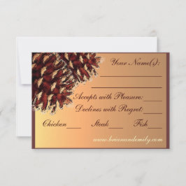 Rustiskt hösttema gräs cone OSA kort